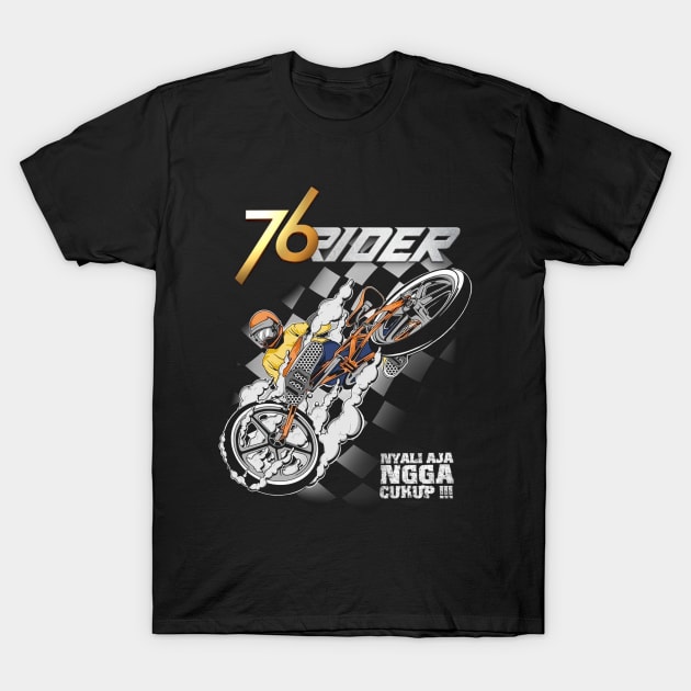 76 rider motorcross T-Shirt by creatculture